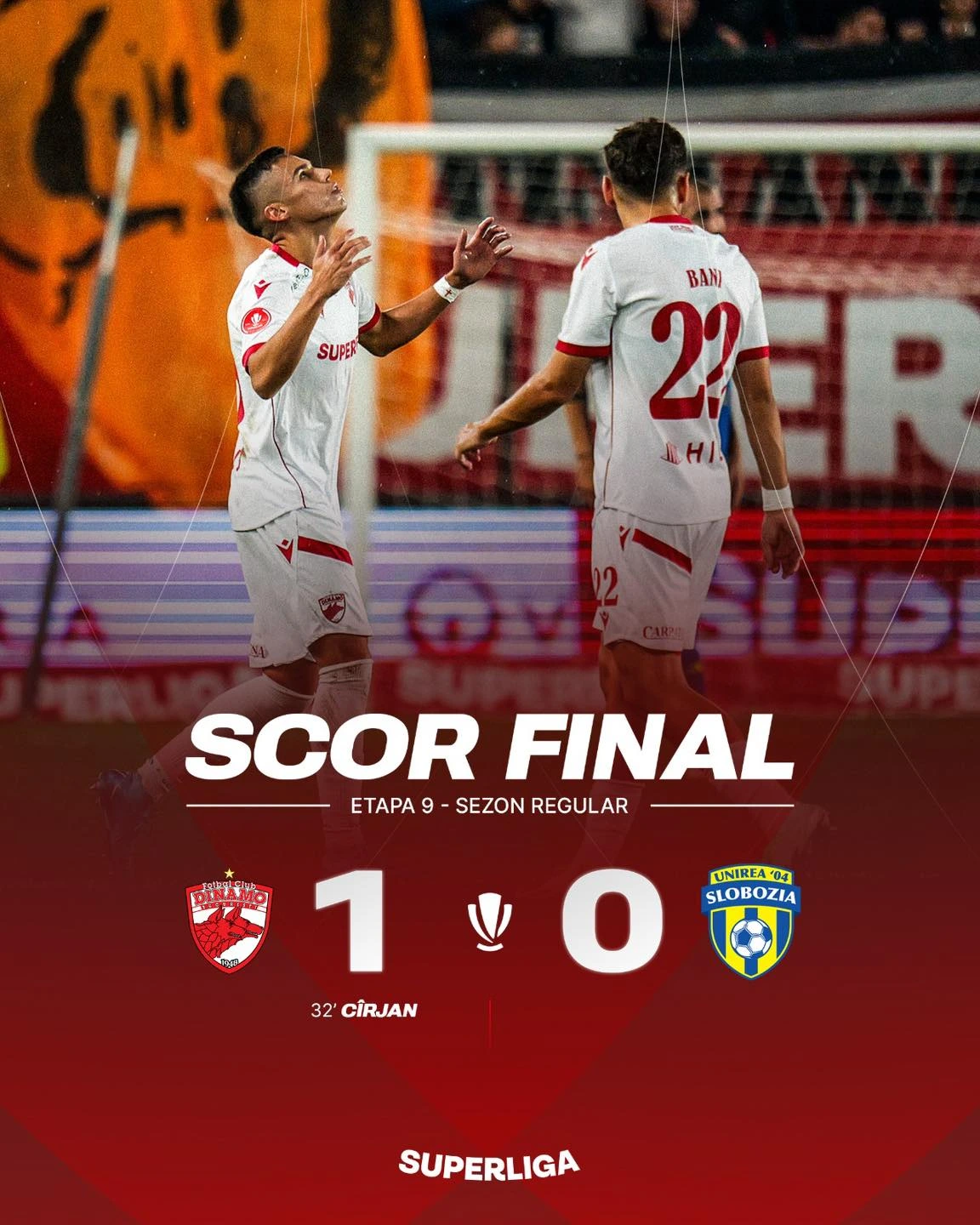 Dinamo-Slobozia 1-0