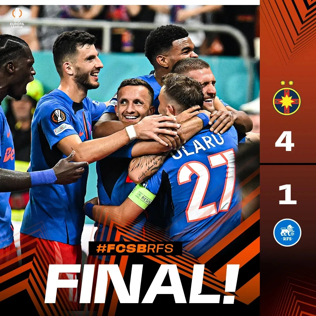 FCSB 4-1 RFS Europa League