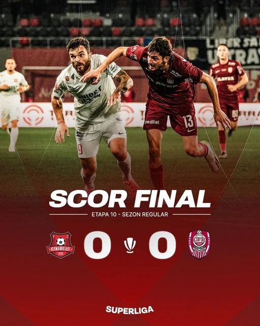 Remiză albă la Sibiu intre Hermannstadt si CFR Cluj Dar a fost un meci de luptă, cu multe ocazii și cu faze frumoase!