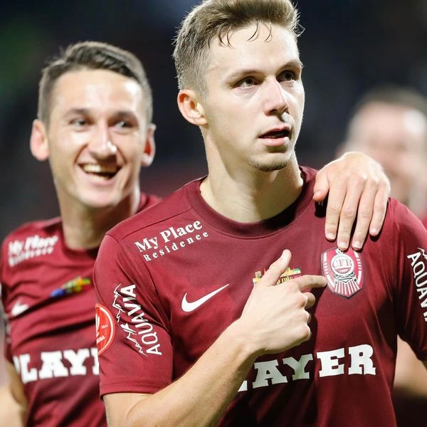 Louis Munteanu a marcat o dubla in CFR-FCSB 2-2