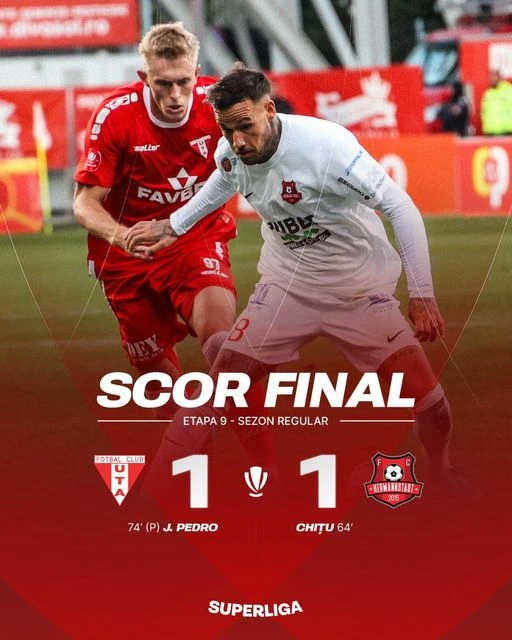 UTA Arad-Hermannstadt 1-1 etapa 9 Superliga