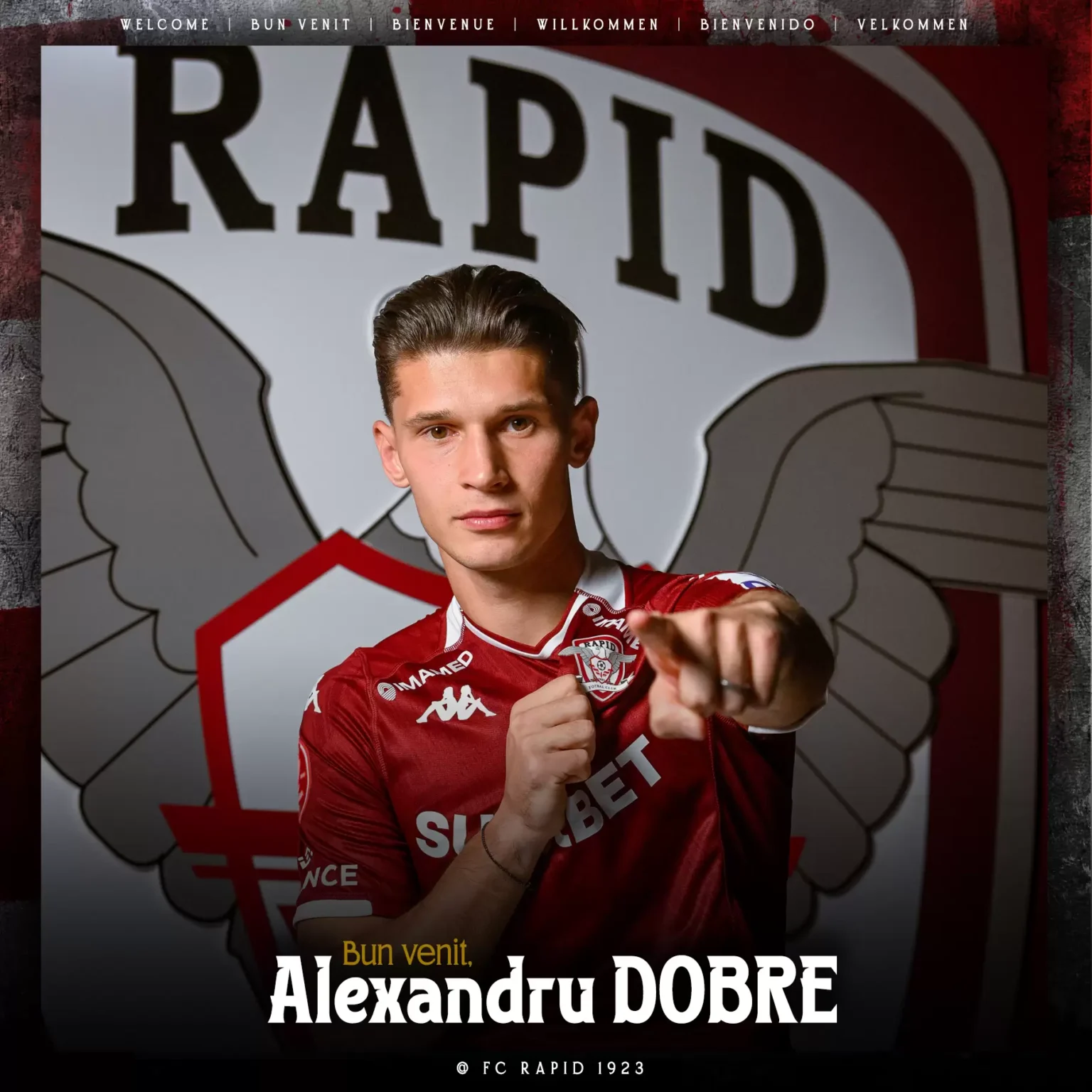 Alexandru Dobre a fost prezentat oficial de Rapid București