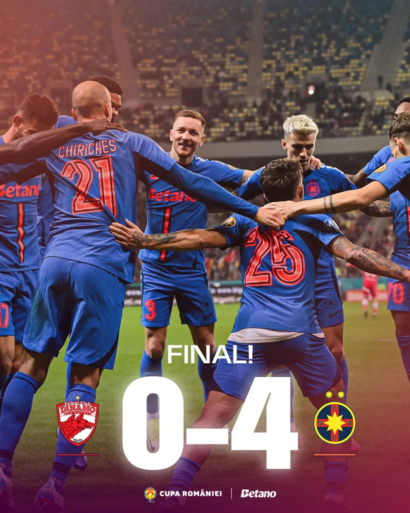 Dinamo - FCSB 0-4 etapa 1 Cupa României
