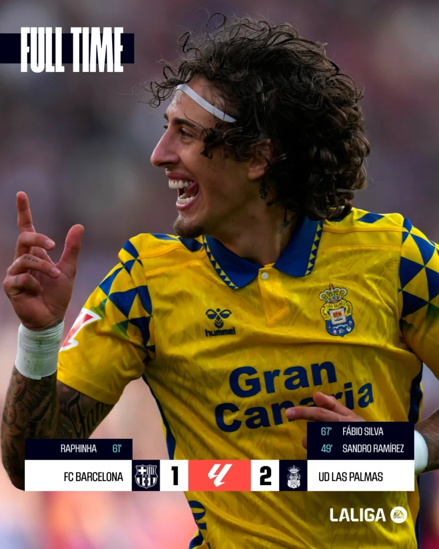 Barcelona - UD Las Palmas 1-2 etapa 15 La Liga