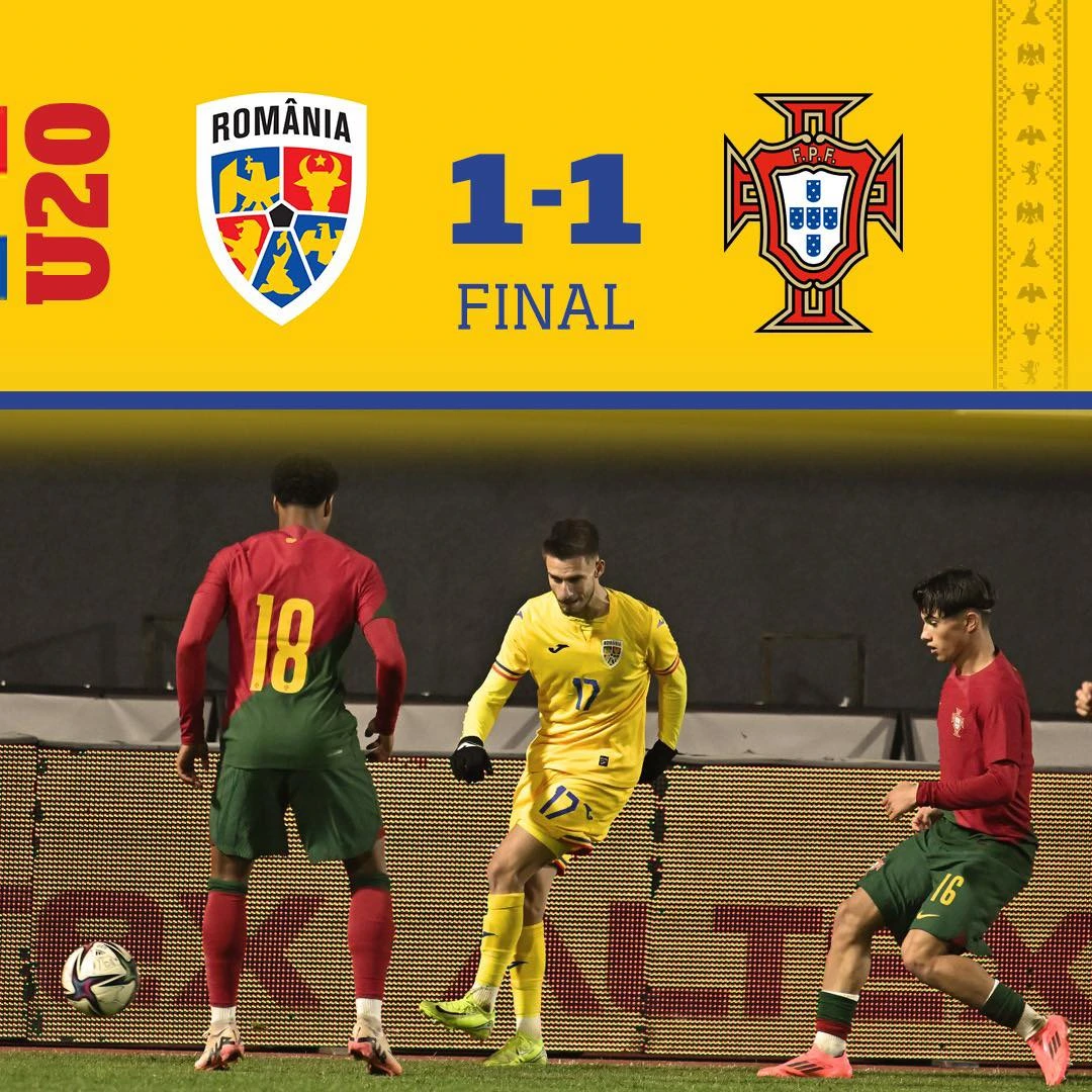 România U20 - Portugalia U20 1-1 în Elite League