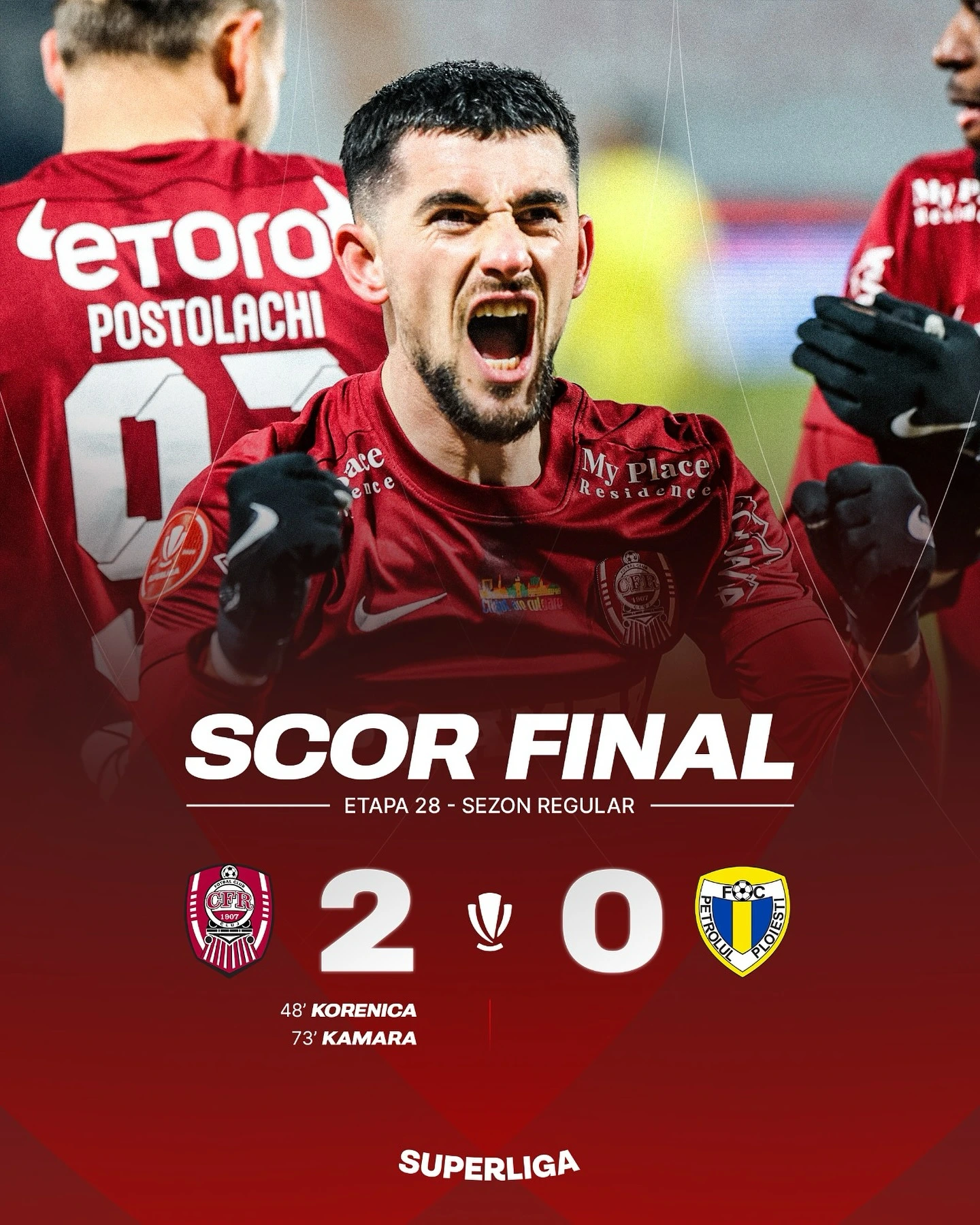 CFR Cluj - Petrolul Ploiesti 2-0 etapa 28 Superliga