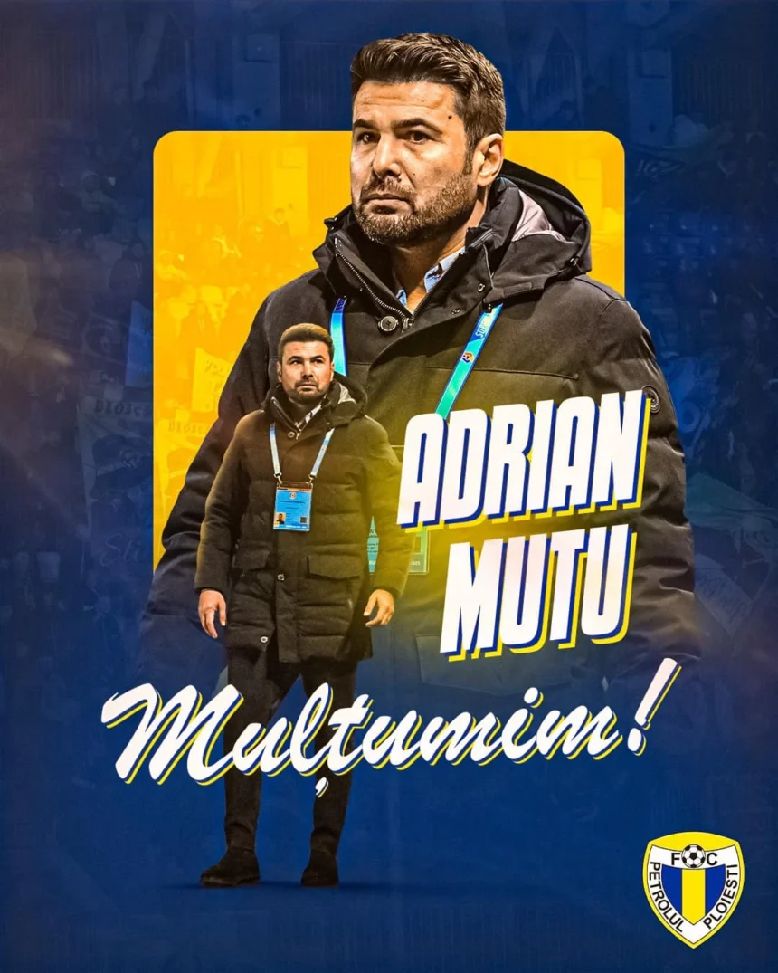 Adrian Mutu a reziliat contractul cu Petrolul Ploiesti