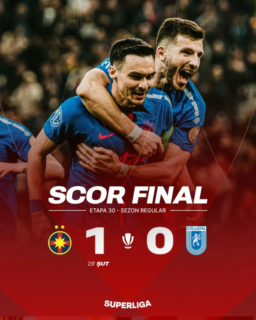 FCSB - Universitatea Craiova 1-0 etapa 30 Superliga