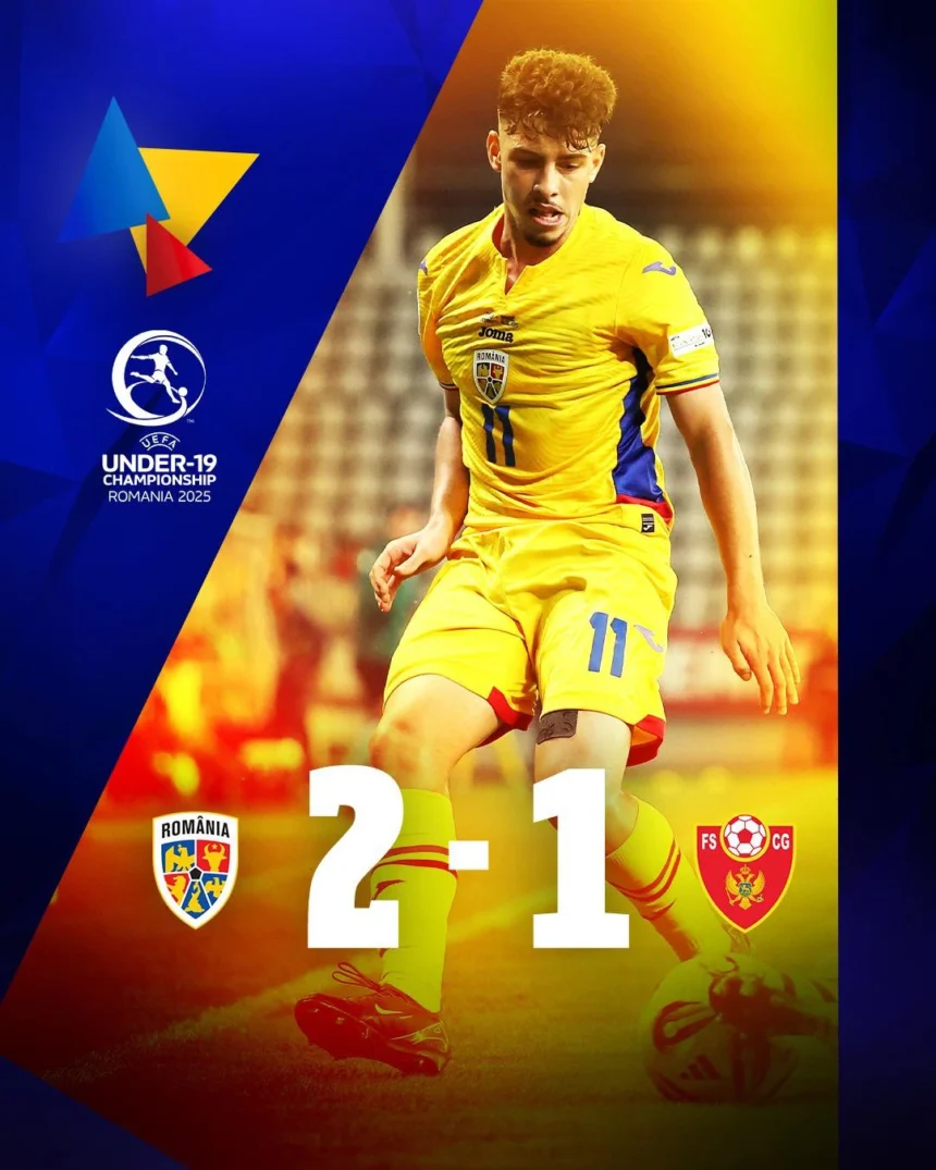 România U19 - Muntenegru U19 2-1 EURO U19 2025